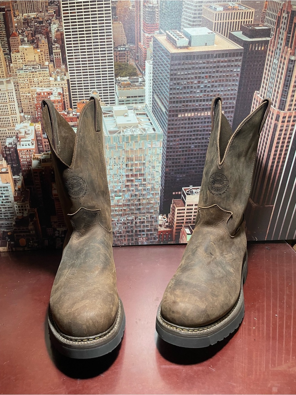 Justin Boots 4444 Western Work Boots Men’s Size 12 EE No Steel Toe